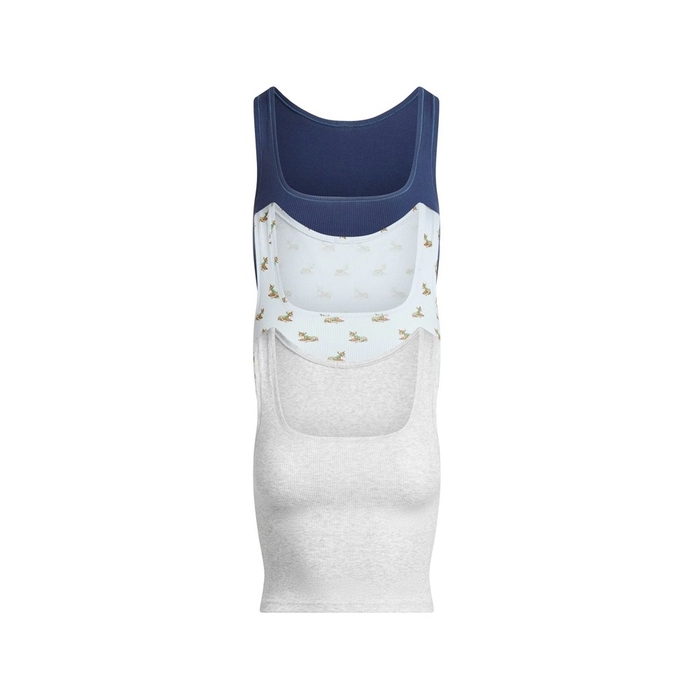SKIMS Cotton Rib Tank 3-Pack + Cotton Rib Boxer 3-Pack Set - Picture 5 of 6
